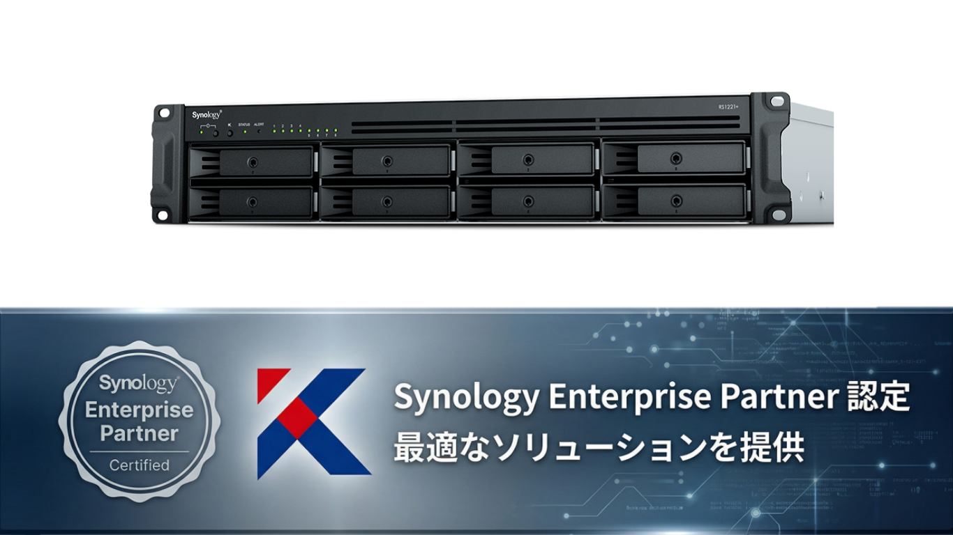 【純正HDD＆国内保守付】新品 Synology(シノロジー) RS1221+ HDD 8TB×8 5年先出センドバック保守付